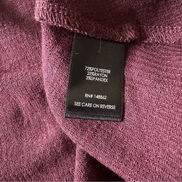 NWT Torrid Mini Slub Rib Fluted Dress Winetasting 1X - Picture 6 of 11